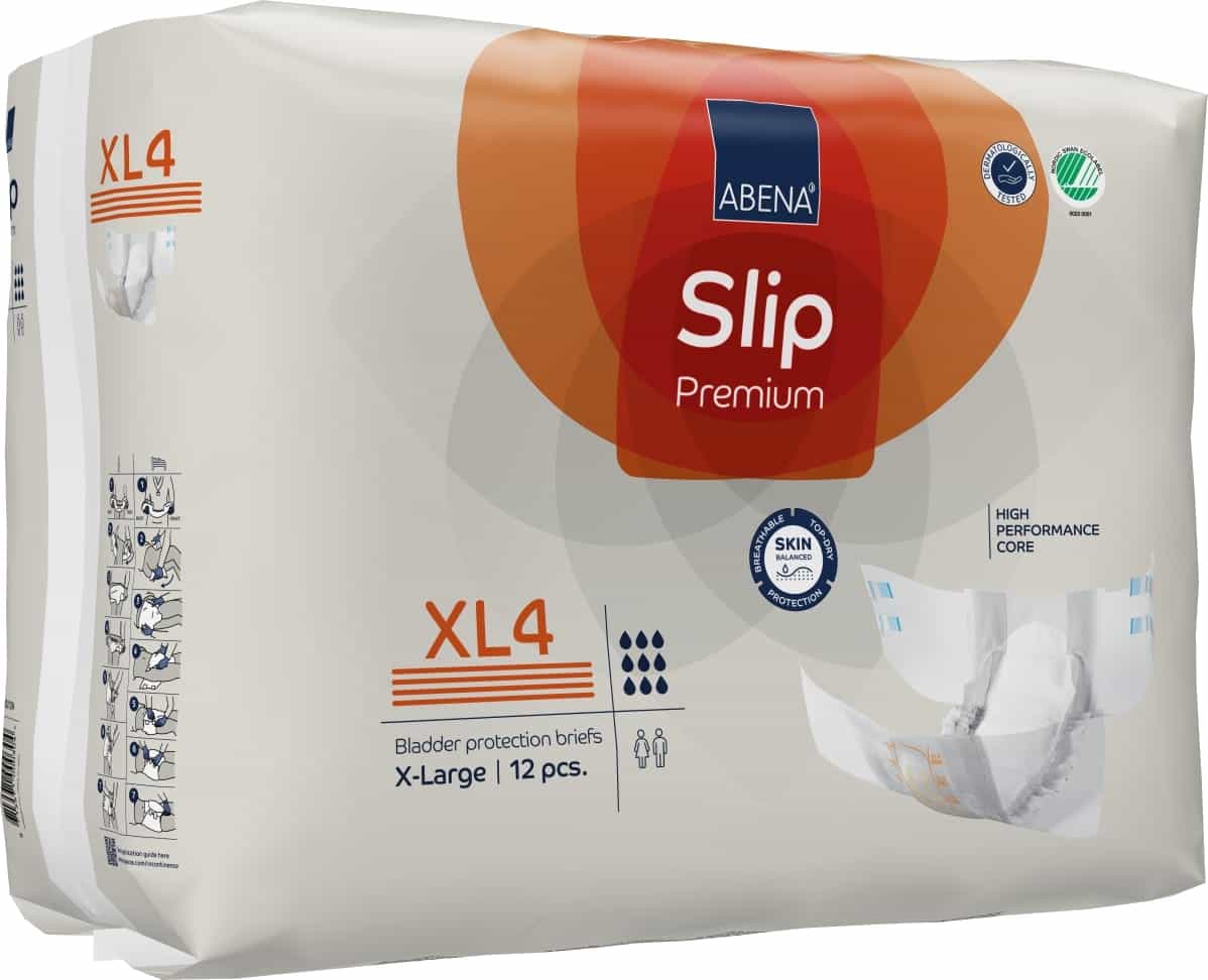 Foto do produto Fralda Geriátrica Abena Slip XL4 Premium c/ 12 un