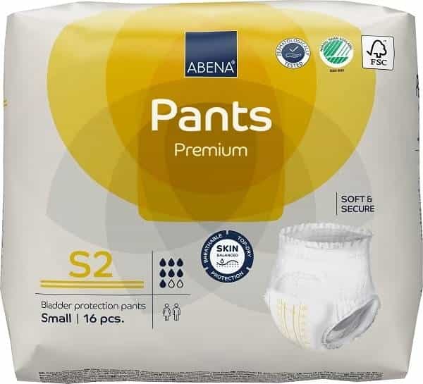 Foto do produto Roupa Íntima Absorvente Abena Pants S2 Premium c/ 16 un