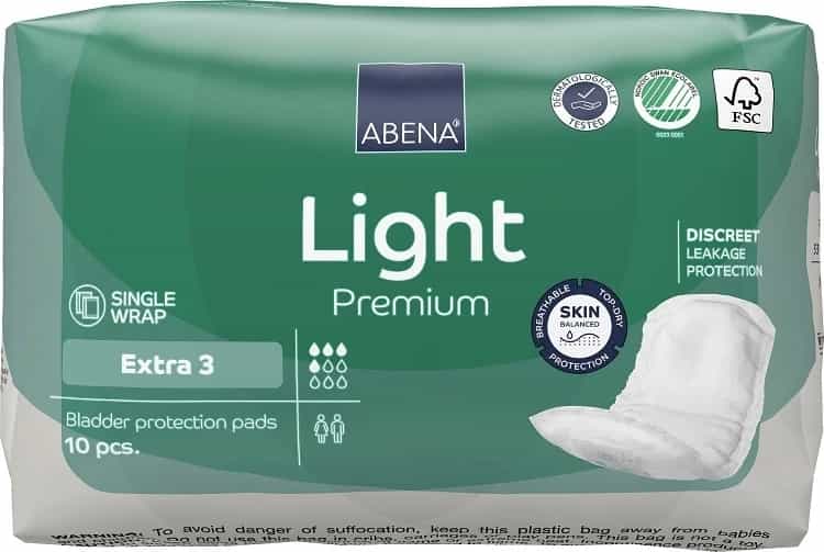 Foto do produto Absorvente Abena Light Extra 3 c/ 10 un