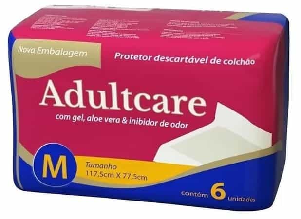 Foto do produto Lençol Descartável Adultcare Médio com 6