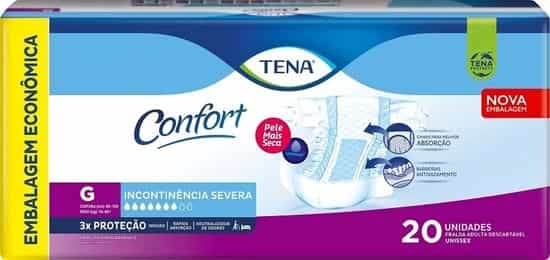 Foto do produto Fralda Geriátrica Tena Confort G c/ 20 un