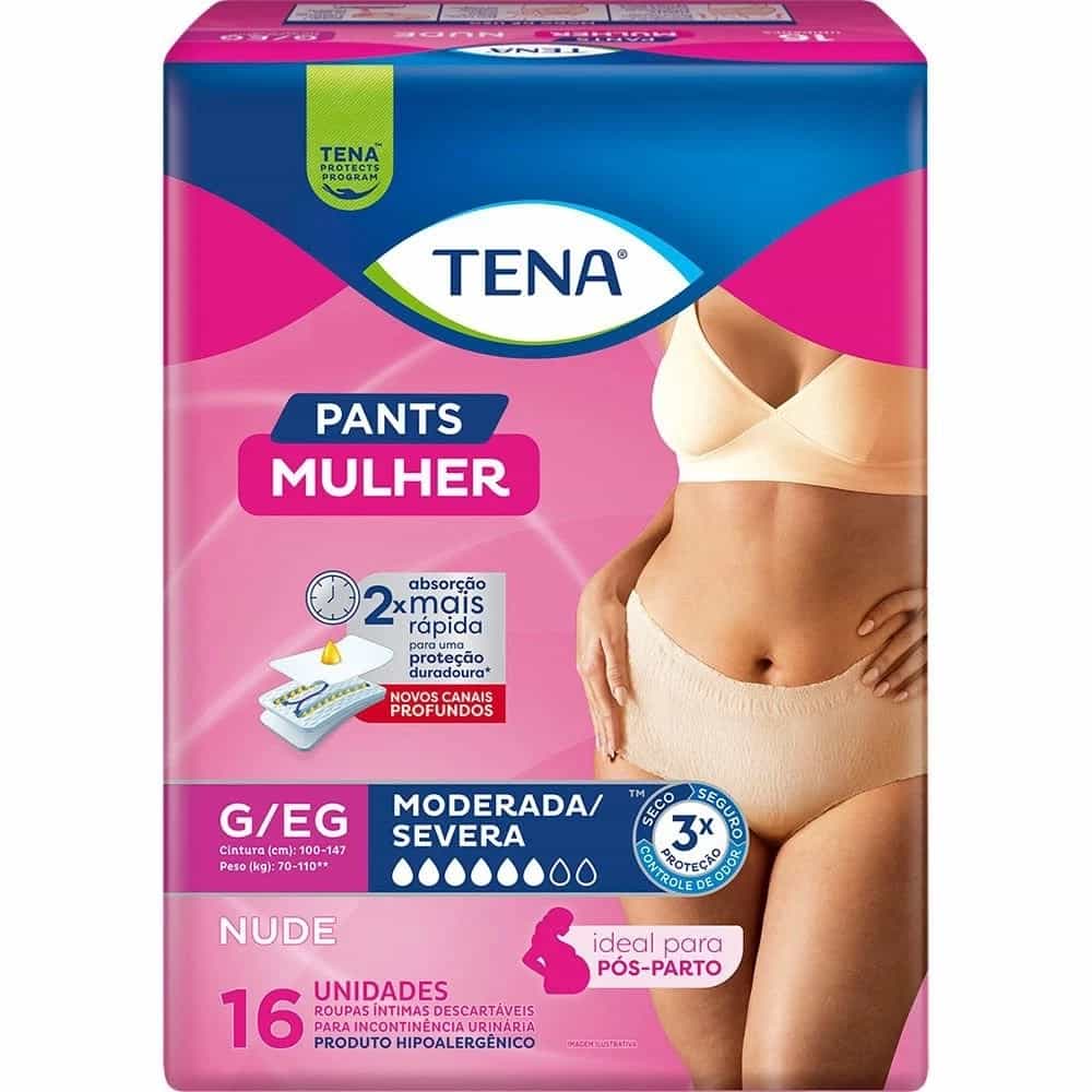 Foto do produto Roupa Íntima Tena Pants Mulher Nude G/EG c/ 16 un
