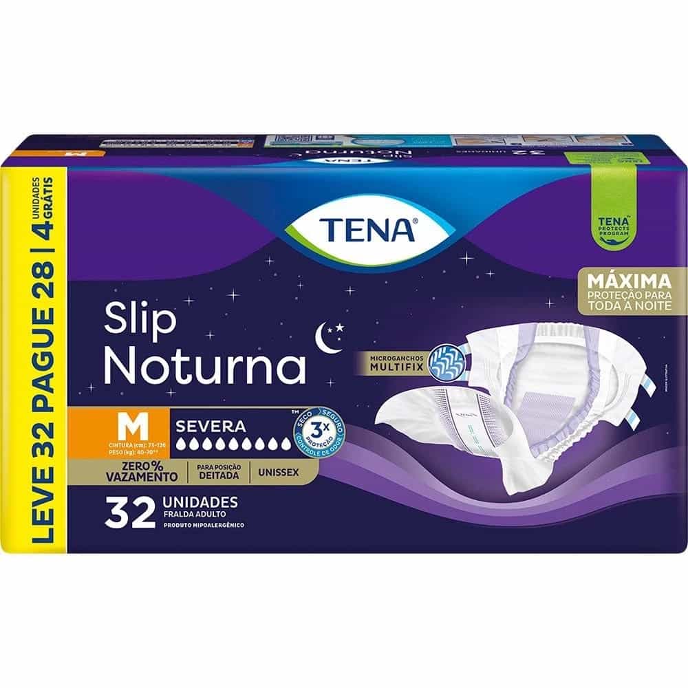 Foto do produto Fralda Slip Noturna Média c/ 32 un