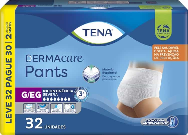 Foto do produto Tena Pants Dermacare c/ 32 un G/EG