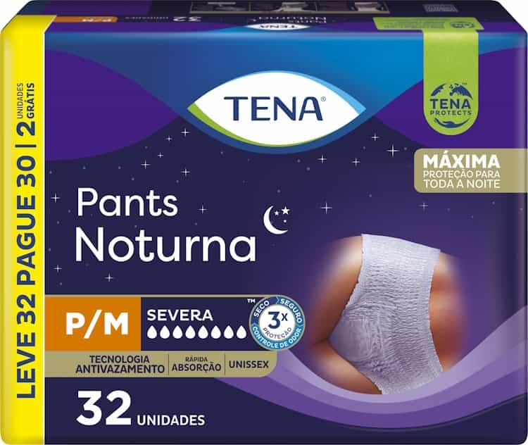 Foto do produto Tena Pants Noturna P/M c/ 32 un