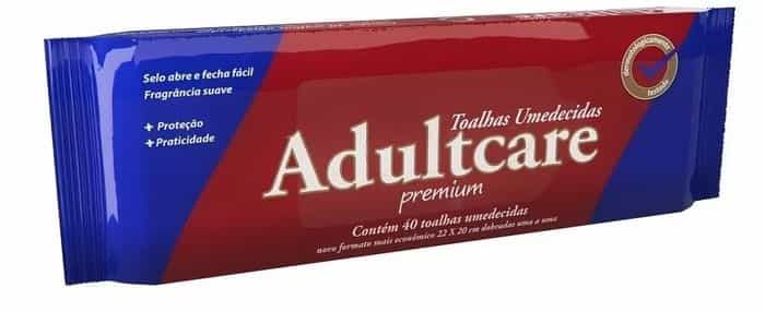 Foto do produto Toalha Umedecida Adulto Adultcare c/ 40 un