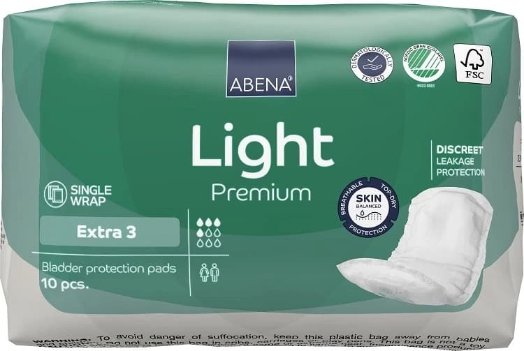 Absorvente Abena Light Extra 3 c/ 10 un — foto 1