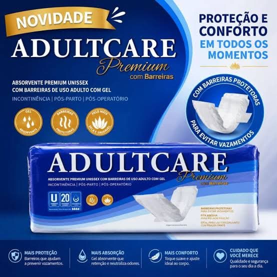 Absorvente Geriátrico Adultcare Premium com Barreiras c/ 20 un — miniatura 2