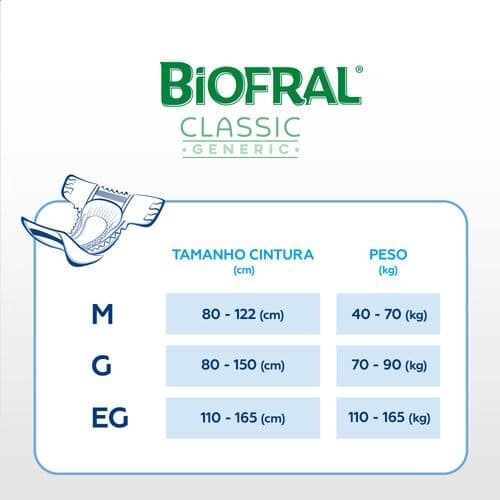 Fralda Geriátrica Biofral Classic EG c/ 24 un — foto 2