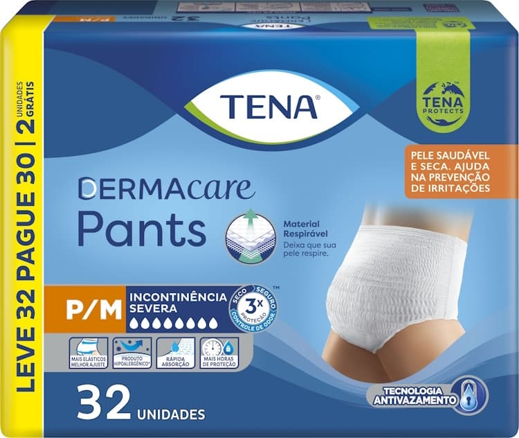 Tena Pants Dermacare c/ 32 un P/M — foto 1