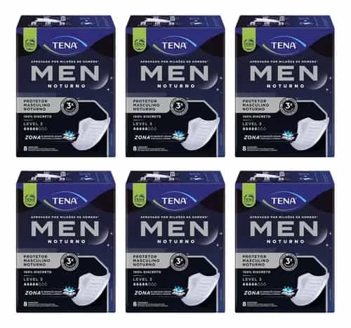 Foto do produto Absorvente Tena Men Protetor Masculino Noturno Level 3 c/ 48 un