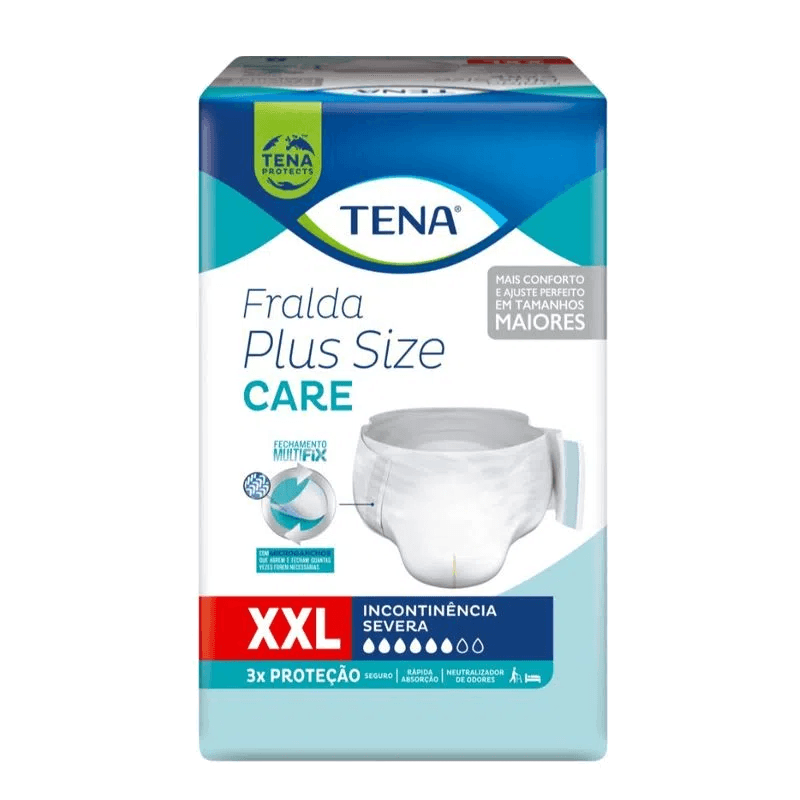 Fralda Tena Plus Size Care XXG c/ 8 un — foto 1