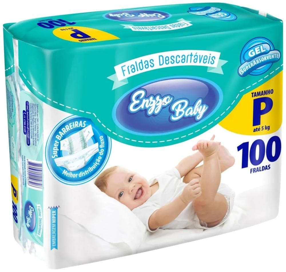 Fralda Descartável Enzzo Baby Hiper (P) — foto 1