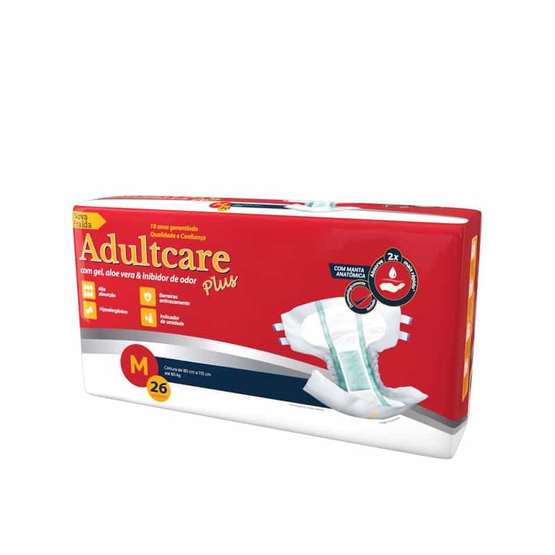 Foto do produto Fralda Geriátrica M Adultcare Plus com 26