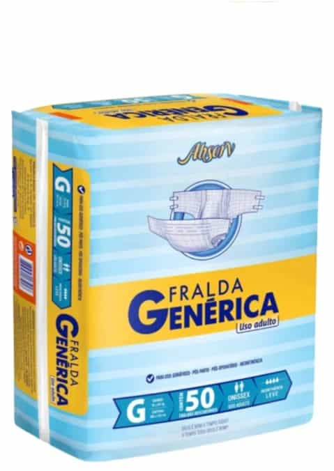 Foto do produto Fralda Geriátrica Absorv G c/50