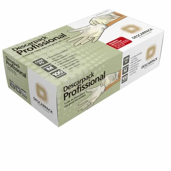 Foto do produto Luva de Procedimento Látex c/100 Média
