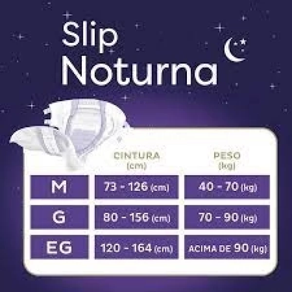 Fralda Slip Noturna Grande c/32 unidades