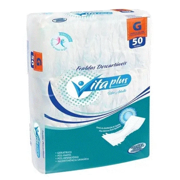 Fralda Geriatrica Vita plus c/ 50 Grande