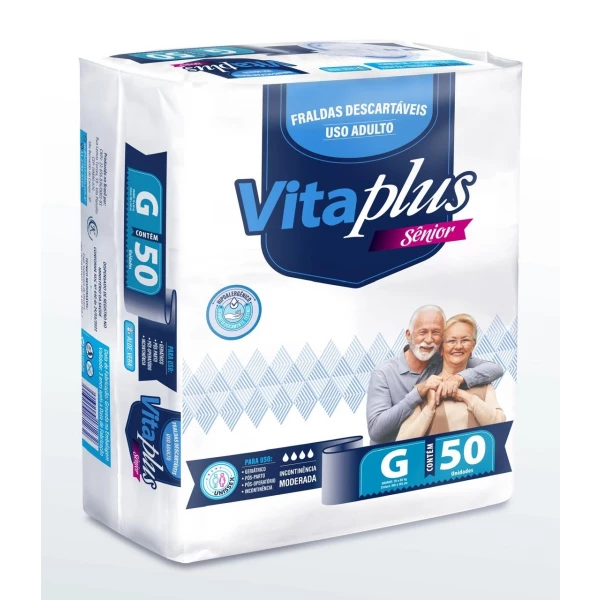 Fralda Geriatrica Vita plus c/ 50 Grande
