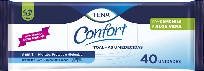 Toalha Umedecida Tena Confort (40 unidades)