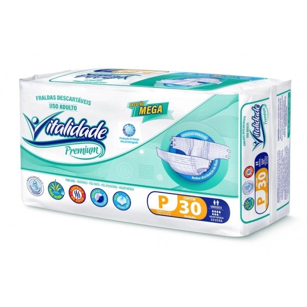 Fralda Geriátrica Noturna Vitalidade P c/30