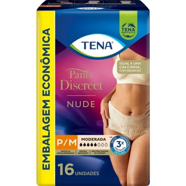 Tena Pants Discreet Nude c/16 P/M
