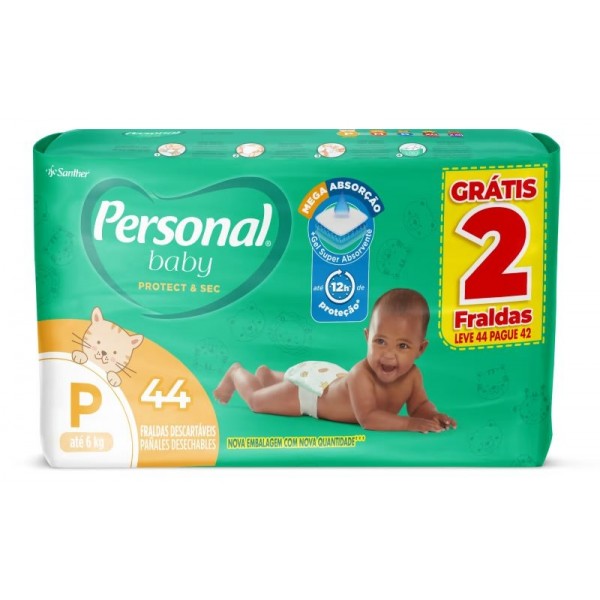 Fralda Infantil Personal Soft Mega P c/44