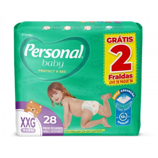 Fralda Infantil Personal Soft Mega XXG c/28 