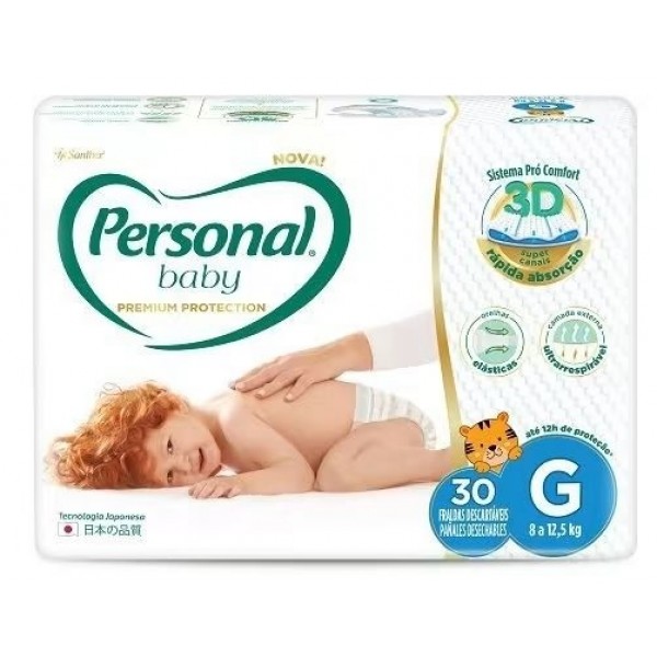 Fralda Personal Baby Premium G C/30