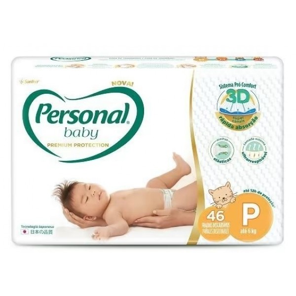 Fralda Personal Baby Premium P c/40