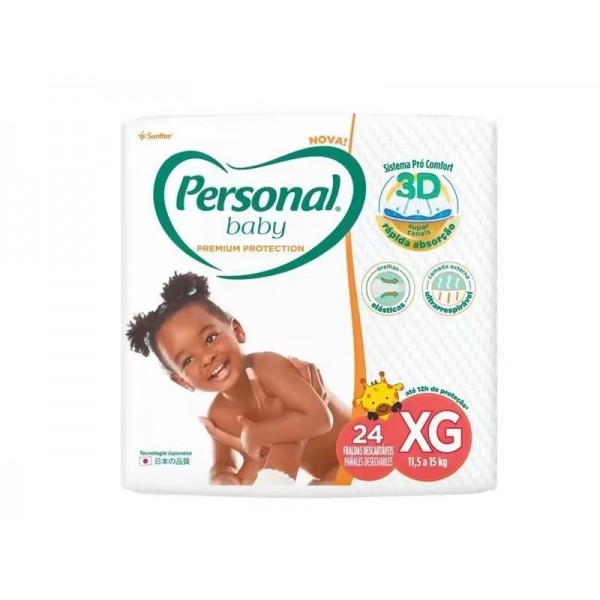 Fralda Personal Baby Premium XG C/24