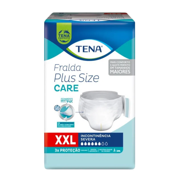 Fralda Tena Plus Size Care XXG c/8
