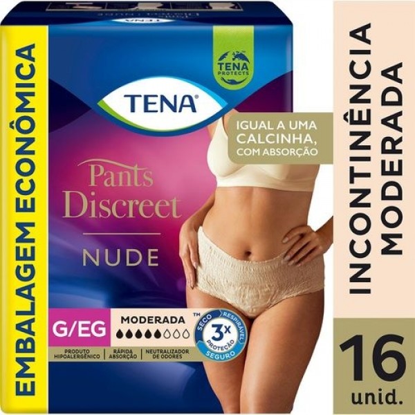 Tena Pants Discreet Nude c/16 G/EG