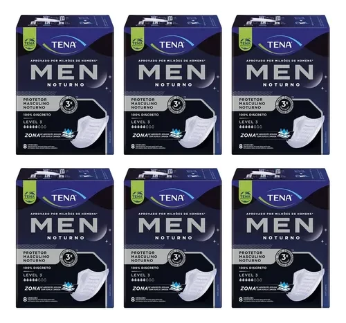 ABSORVENTE MASCULINO CAIXA FECHADA COM 6 PACOTES